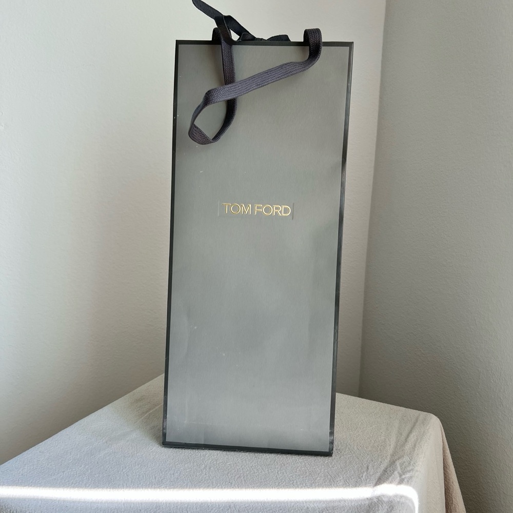 Tom Ford Grey and Gold Luxury Bag